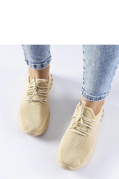  Beżowe materiałowe sneakersy Derek - Solea 