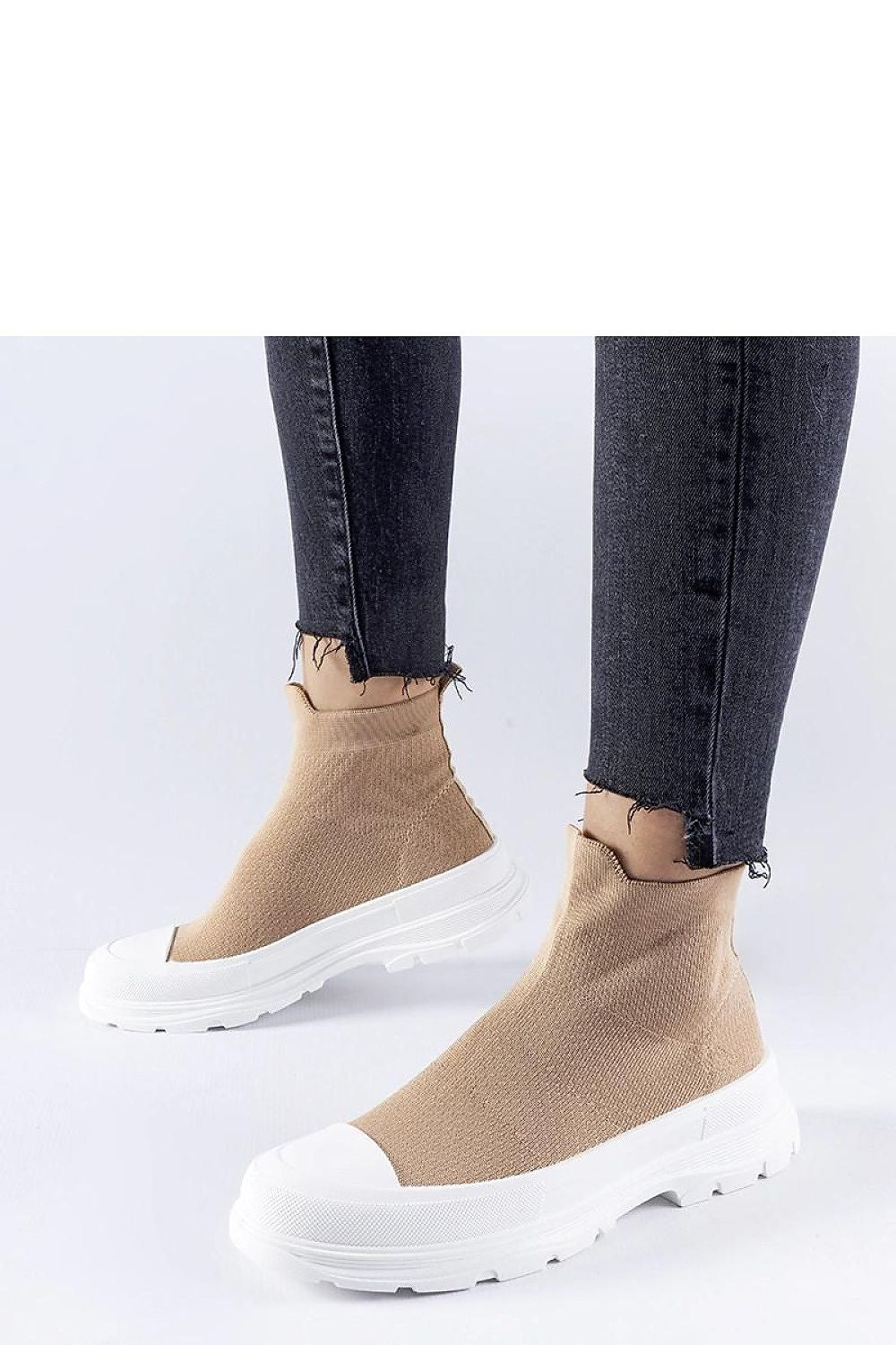   Brązowe trampki z elastyczną cholewką Gadbois - Solea 