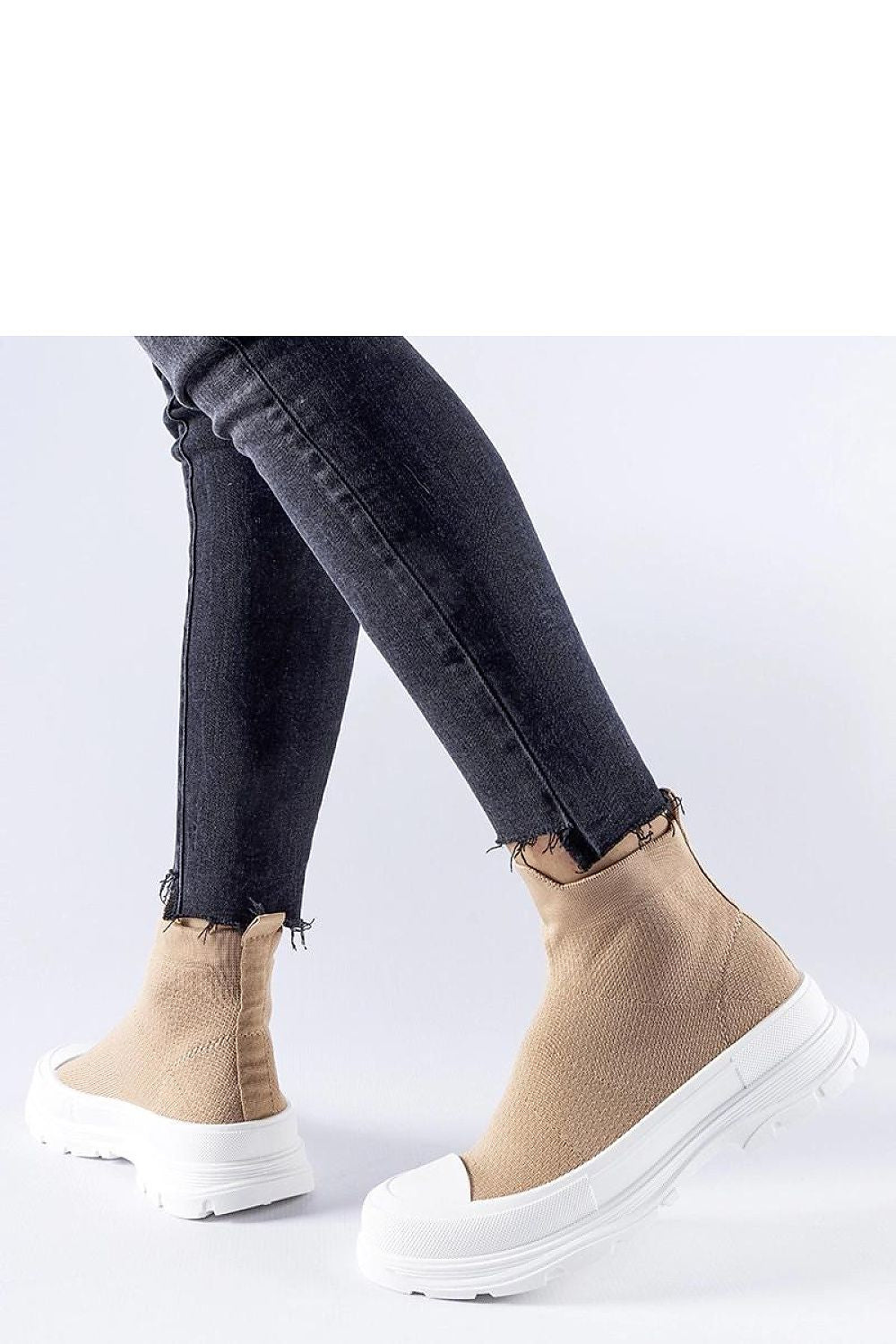   Brązowe trampki z elastyczną cholewką Gadbois - Solea 