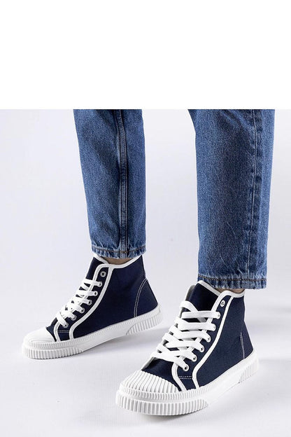   Granatowe wysokie trampki Pozzuolo - Solea 