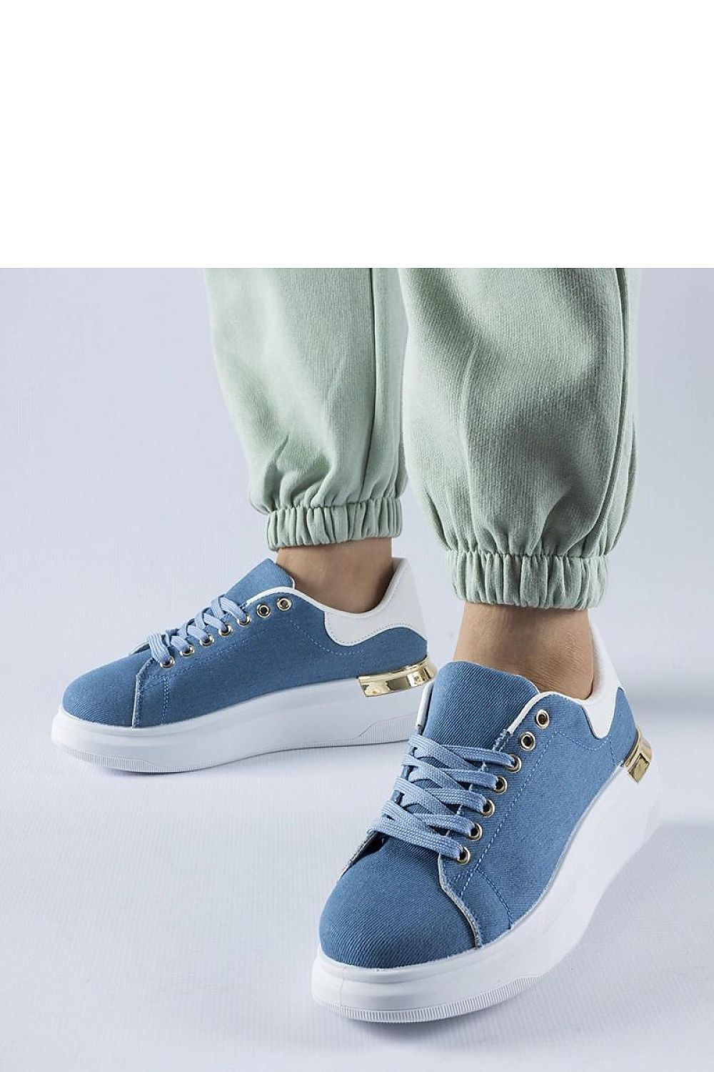   Granatowe sneakersy na platformie Scuderlando - Solea 