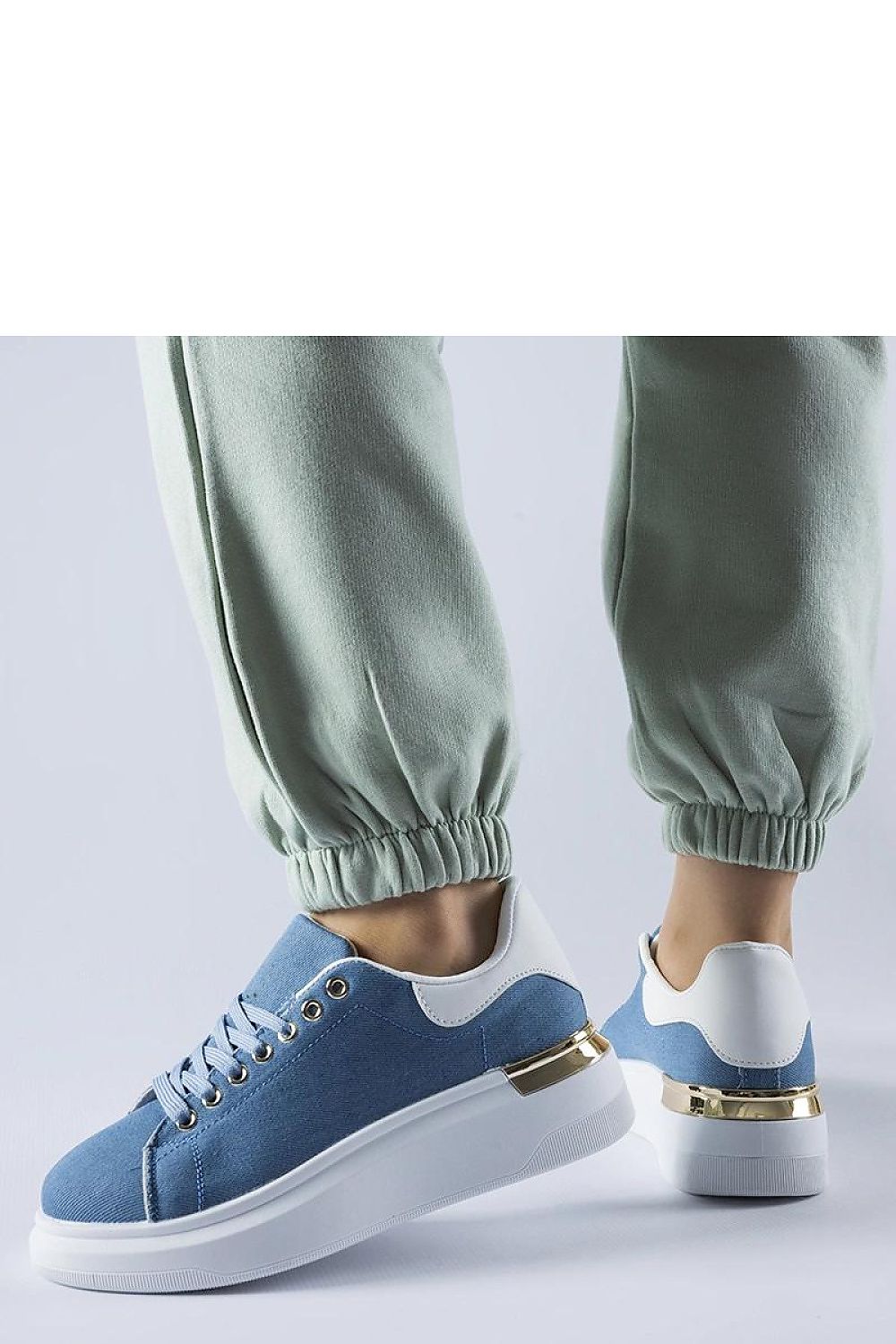   Granatowe sneakersy na platformie Scuderlando - Solea 