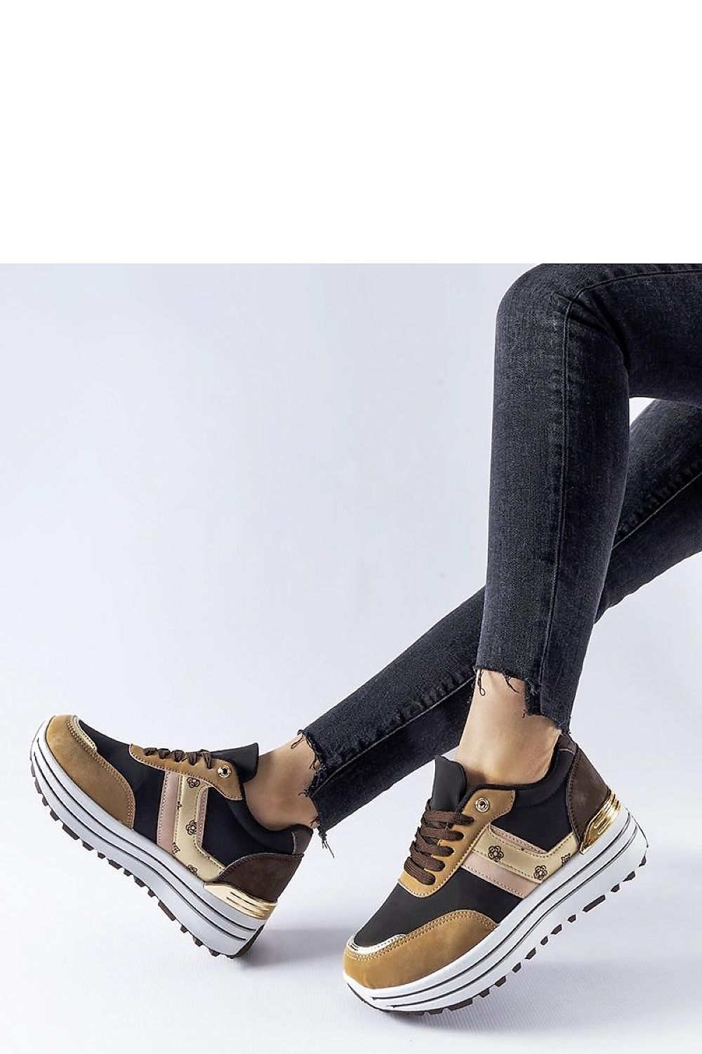   Brązowe sneakersy na platformie Provinciale - Solea 