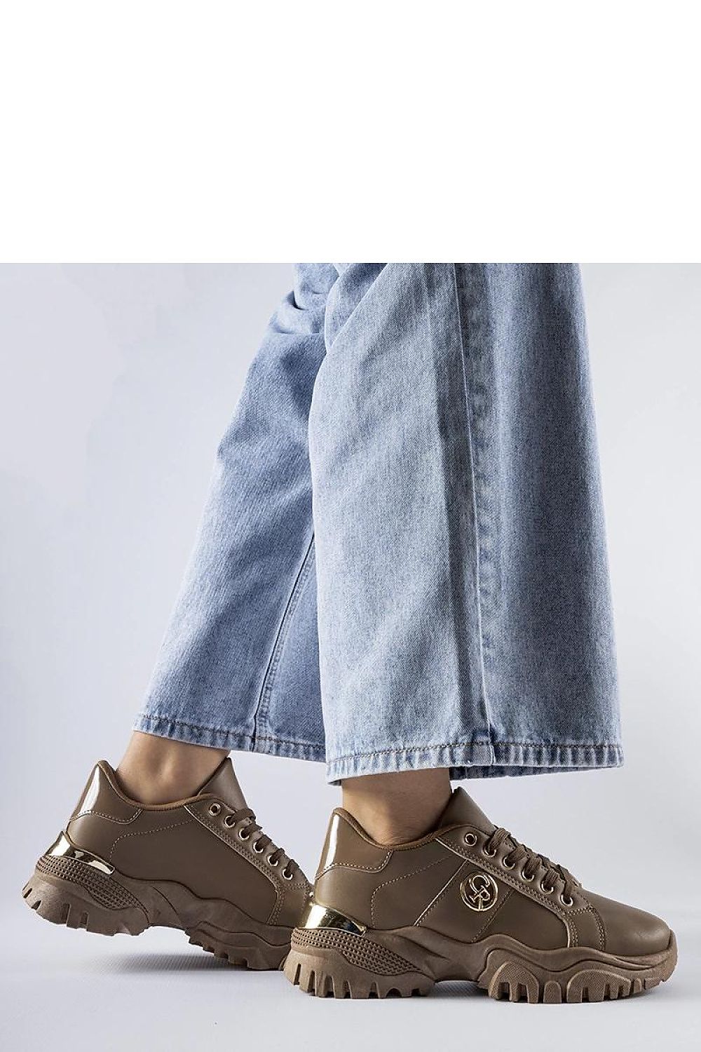   Brązowe sneakersy na masywnej podeszwie Arpaia - Solea 