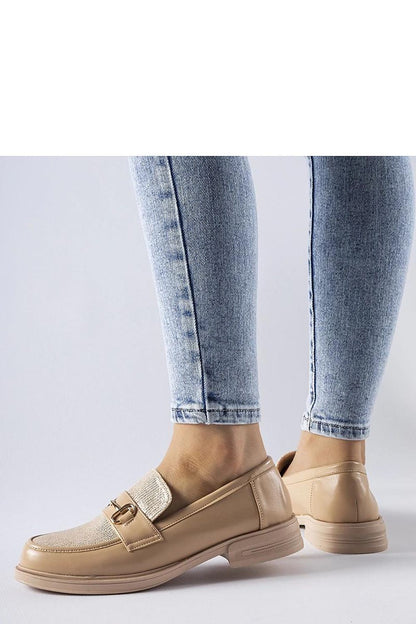   Beżowe mokasyny z klamerką Gennaro - Solea 