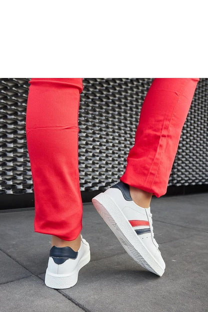   Białe skórzane wiązane sneakersy Camilla - Solea 