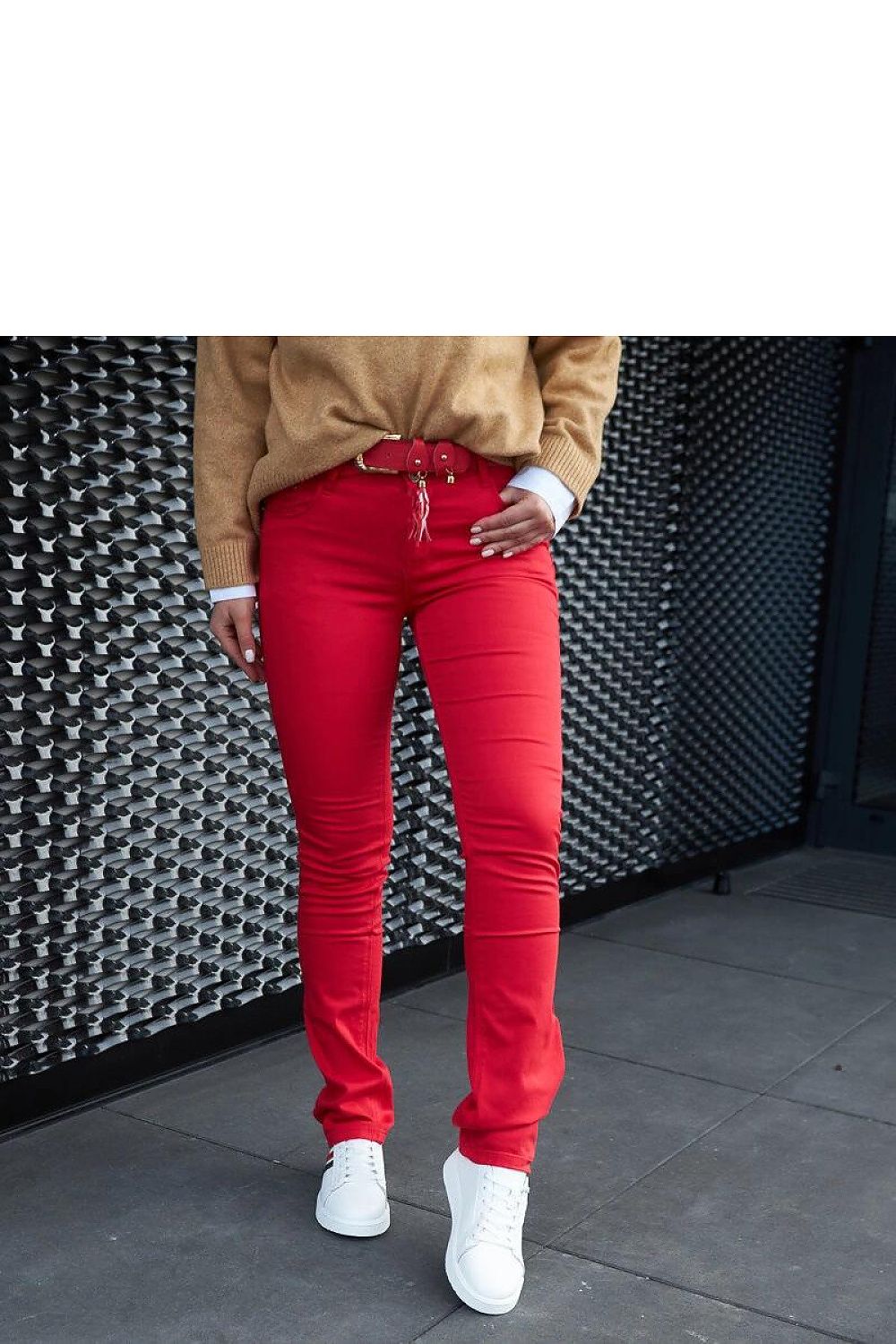   Białe skórzane wiązane sneakersy Camilla - Solea 