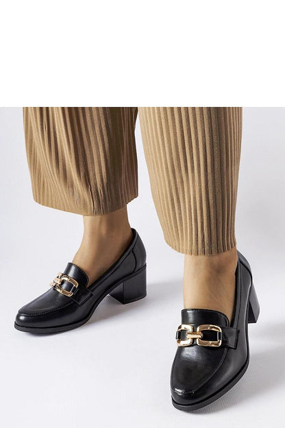   Czarne klasyczne mokasyny z klamerką Artus - Solea 