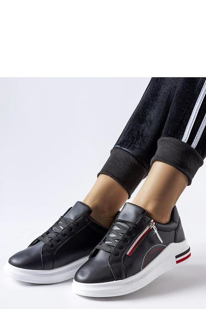   Czarne sneakersy na białej podeszwie Anaunia - Solea 