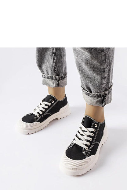   Czarne materiałowe trampki Nassar - Solea 