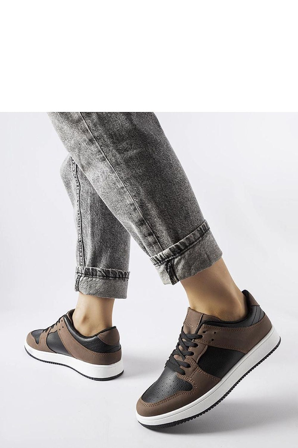   Brązowo-czarne sneakersy Jacqueline - Solea 