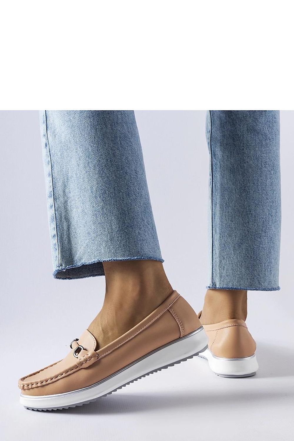   Różowe mokasyny ze skórzaną wkładką Vinceza - Solea 