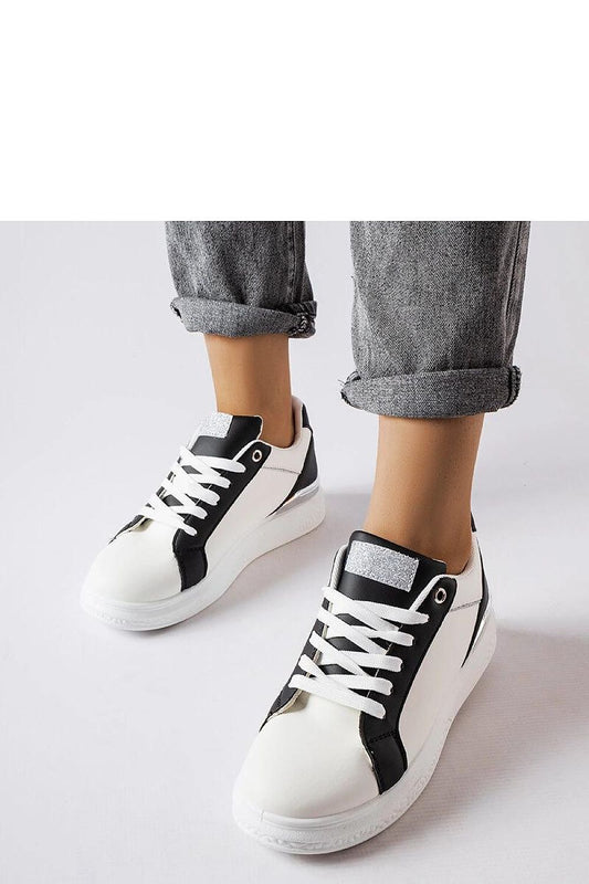   Biało-czarne buty ze srebrnym akcentem Palais - Solea 