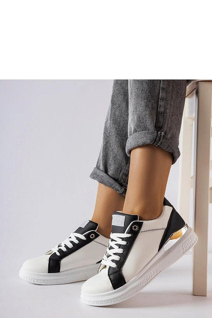   Biało-czarne buty ze srebrnym akcentem Palais - Solea 