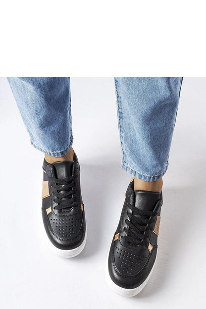   Czarno-złote sportowe sneakersy Parma - Solea 