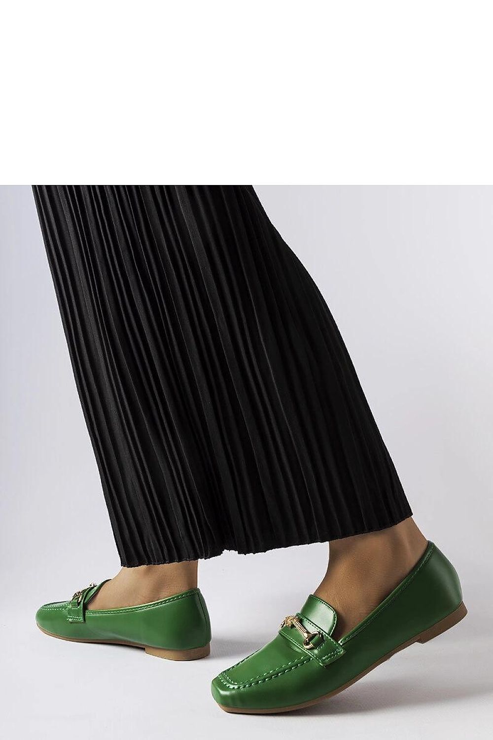   Zielone ozdobne mokasyny Docherty - Solea 