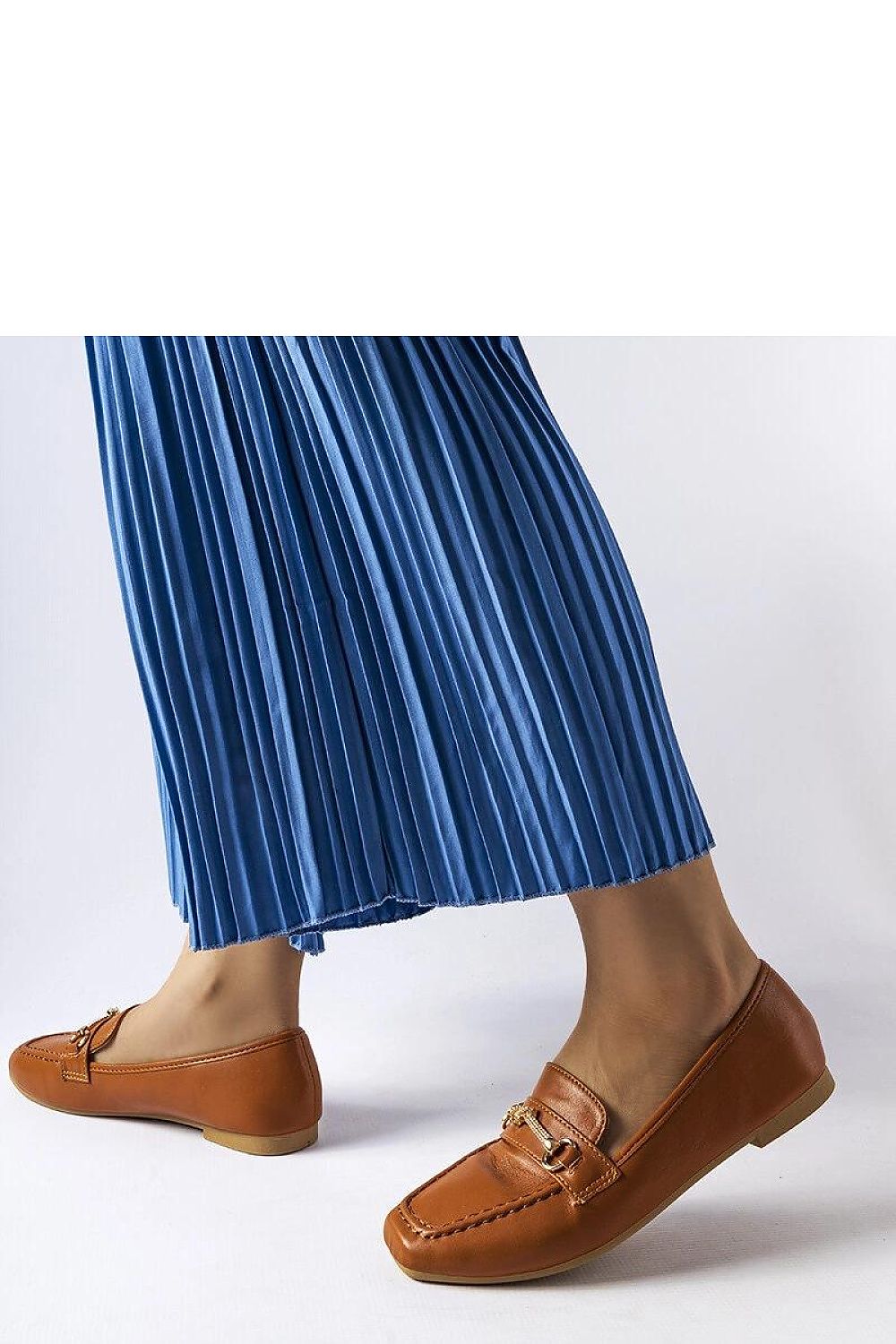   Brązowe ozdobne mokasyny Docherty - Solea 