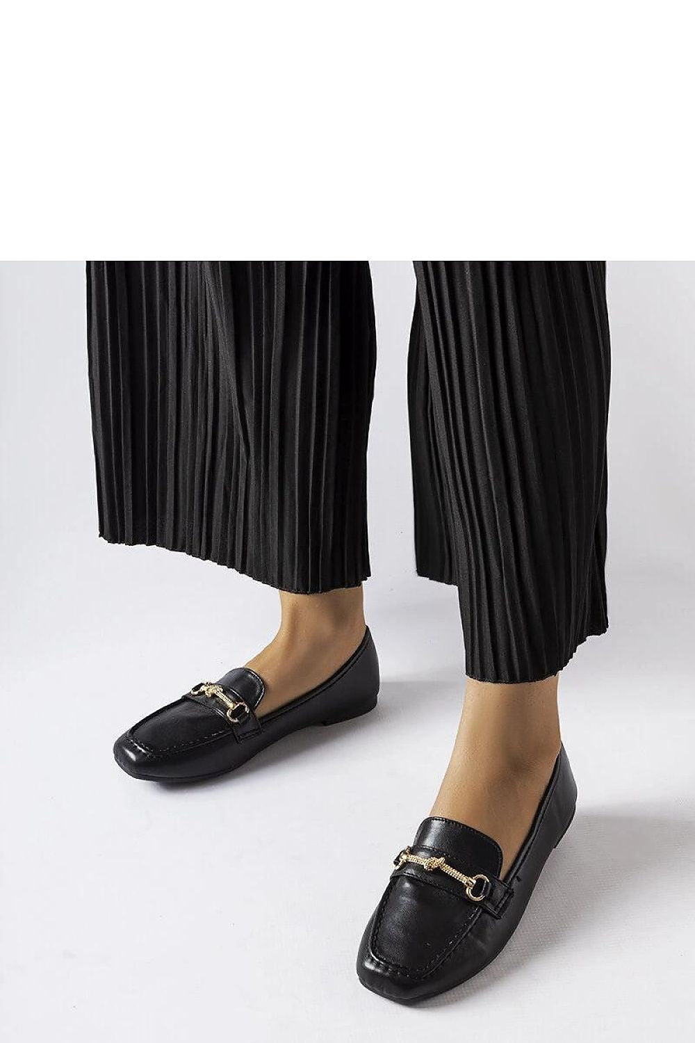   Czarne ozdobne mokasyny Docherty - Solea 