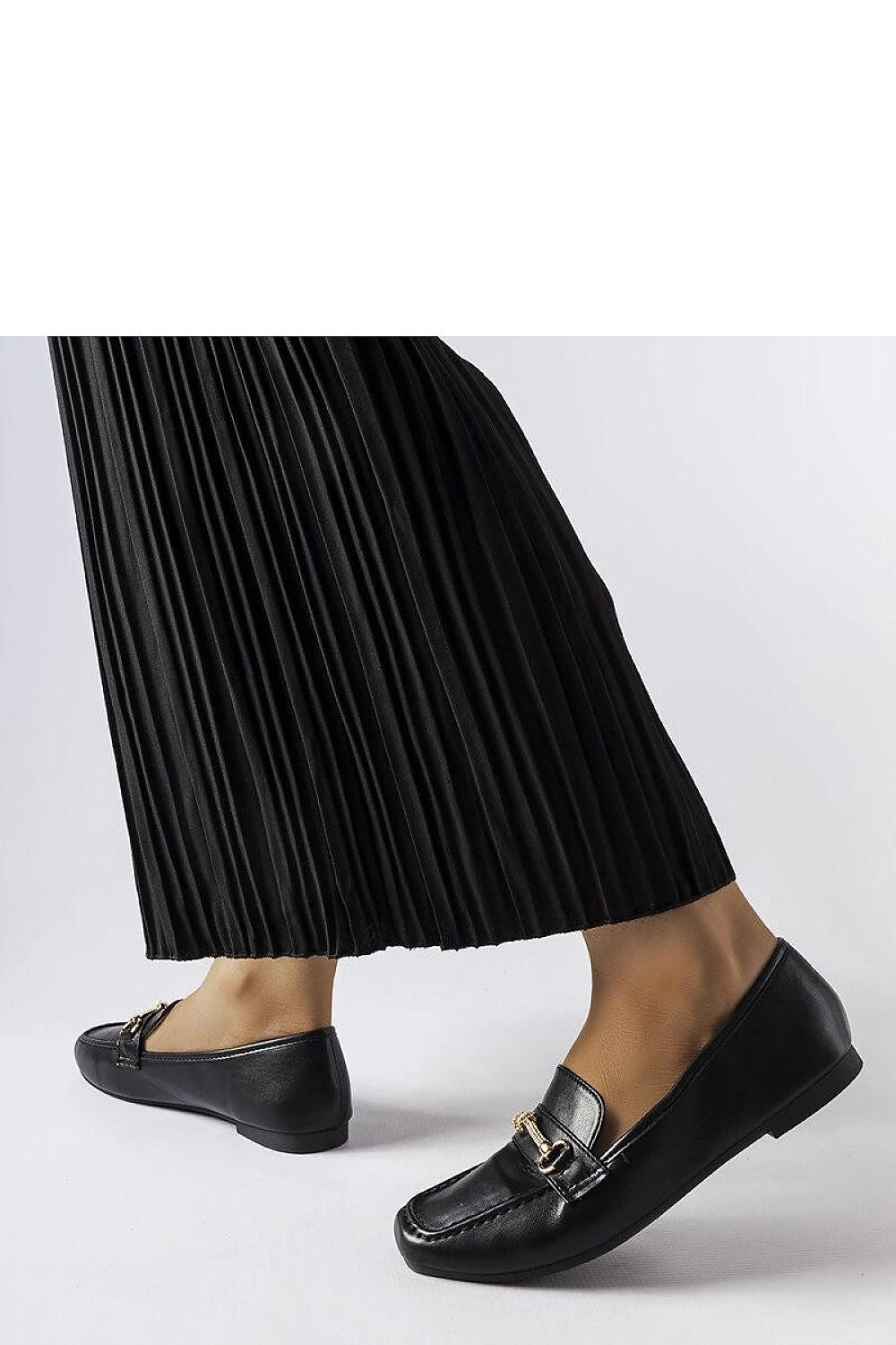   Czarne ozdobne mokasyny Docherty - Solea 