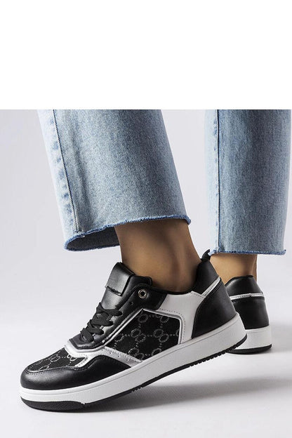   Czarne sneakersy zdobione monogramem Isidora - Solea 