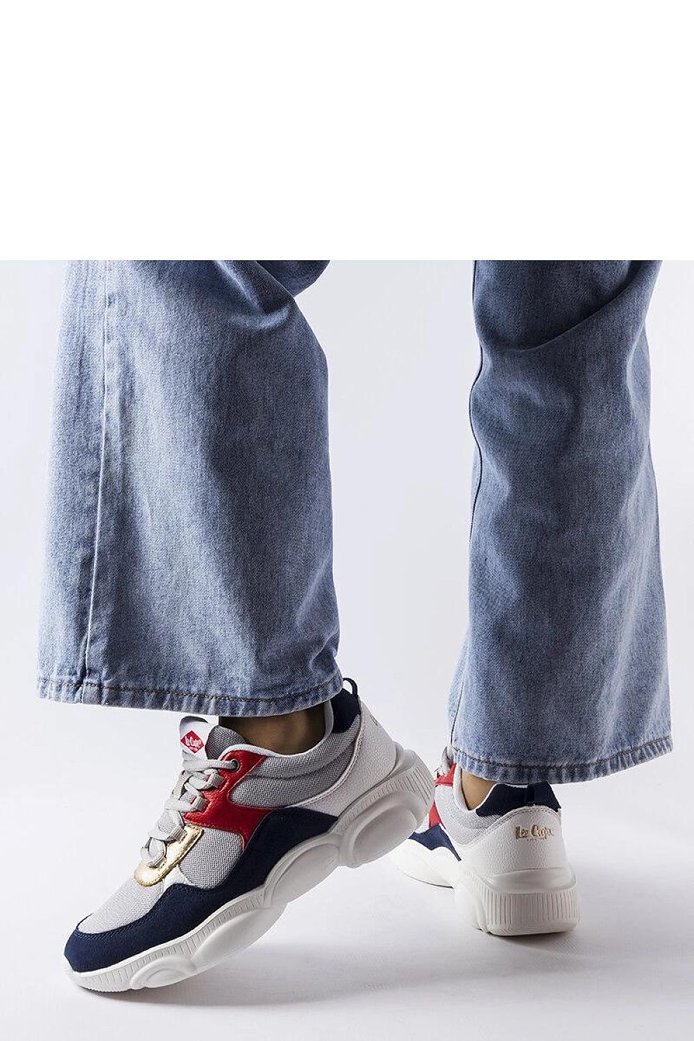   Damskie szare buty sportowe LCWL-20-39-032 - Solea 