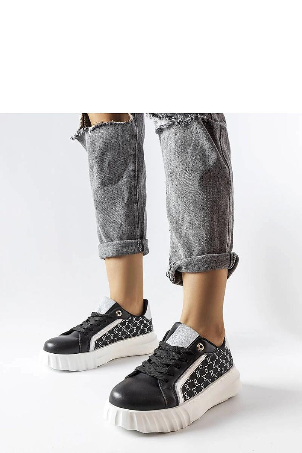   Czarne sneakersy na platformie Giuseppe - Solea 