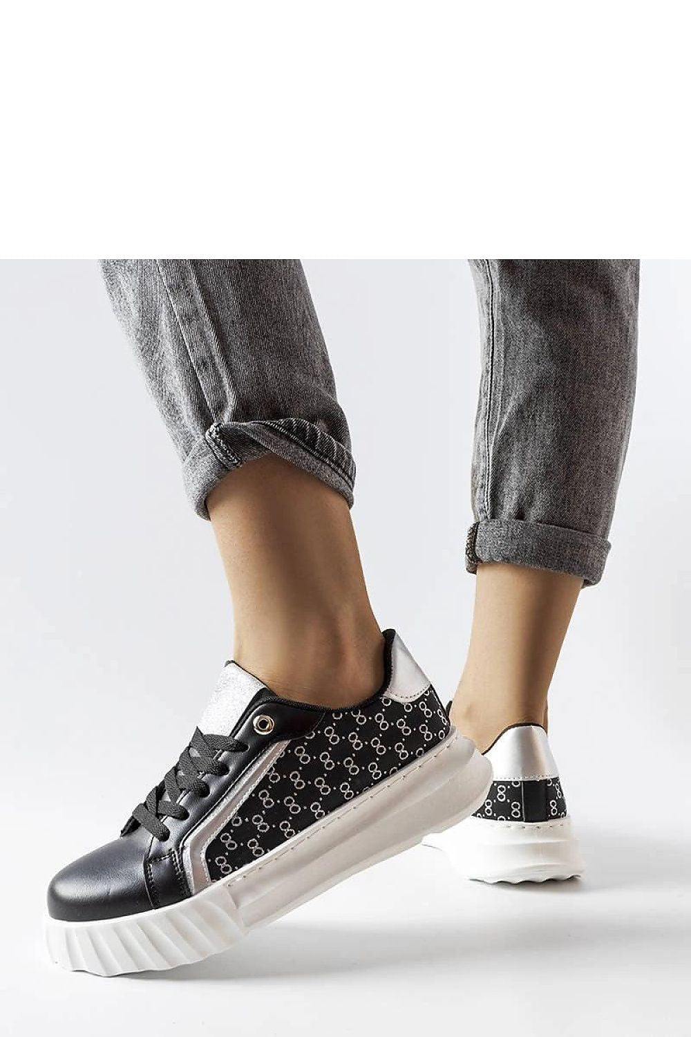   Czarne sneakersy na platformie Giuseppe - Solea 