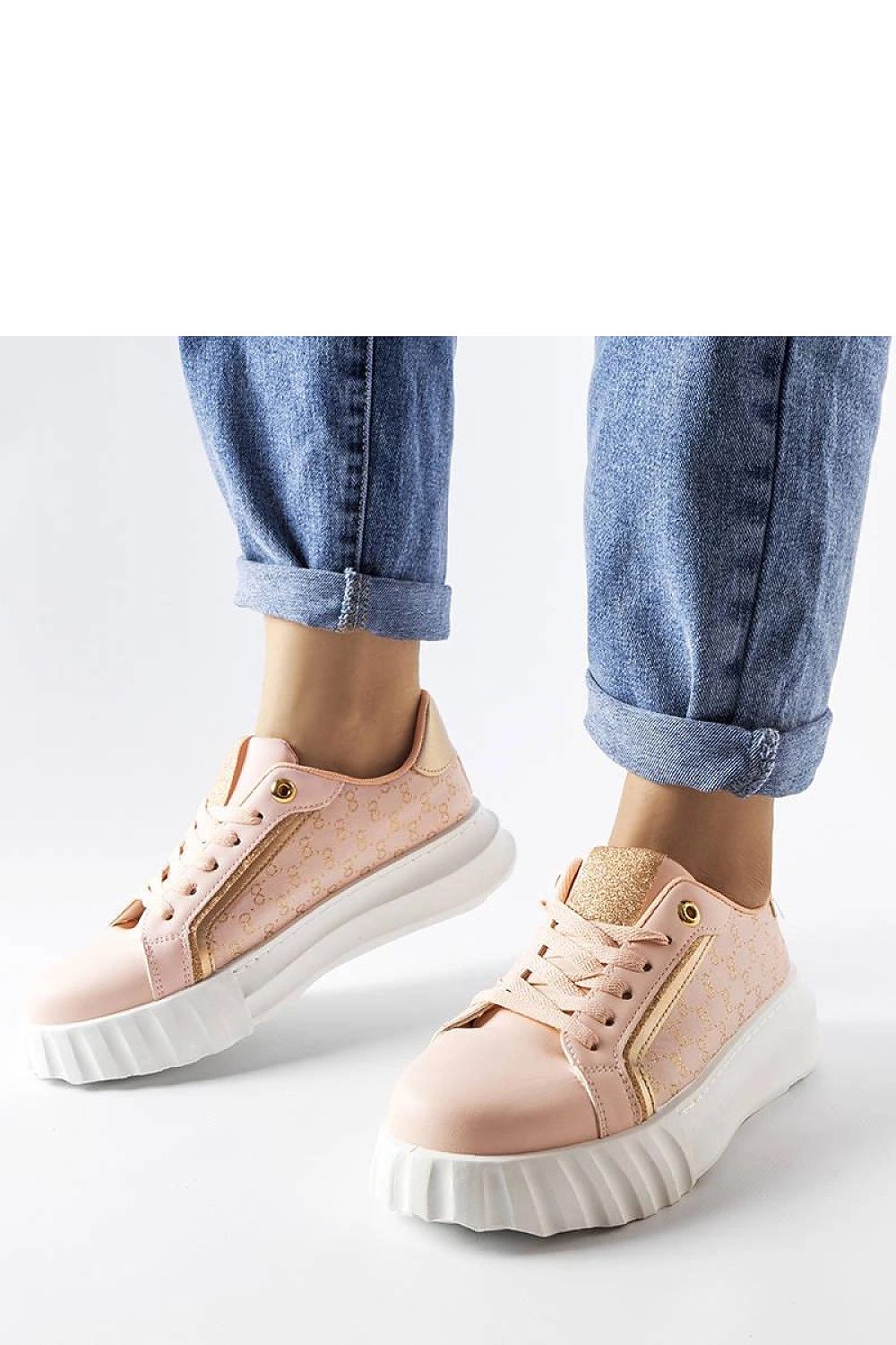   Różowe sneakersy na platformie Giuseppe - Solea 