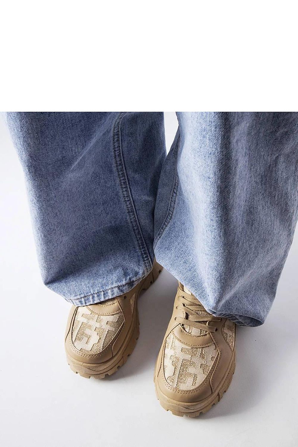   Ciemnobeżowe masywne sneakersy Brunswick - Solea 