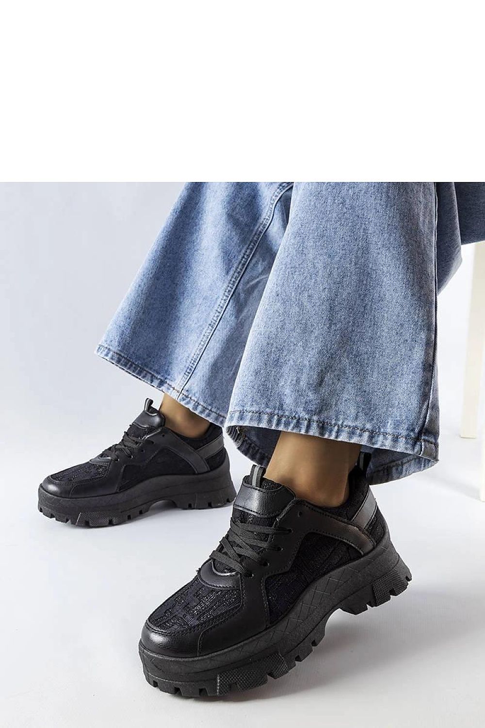   Czarne masywne sneakersy Brunswick - Solea 