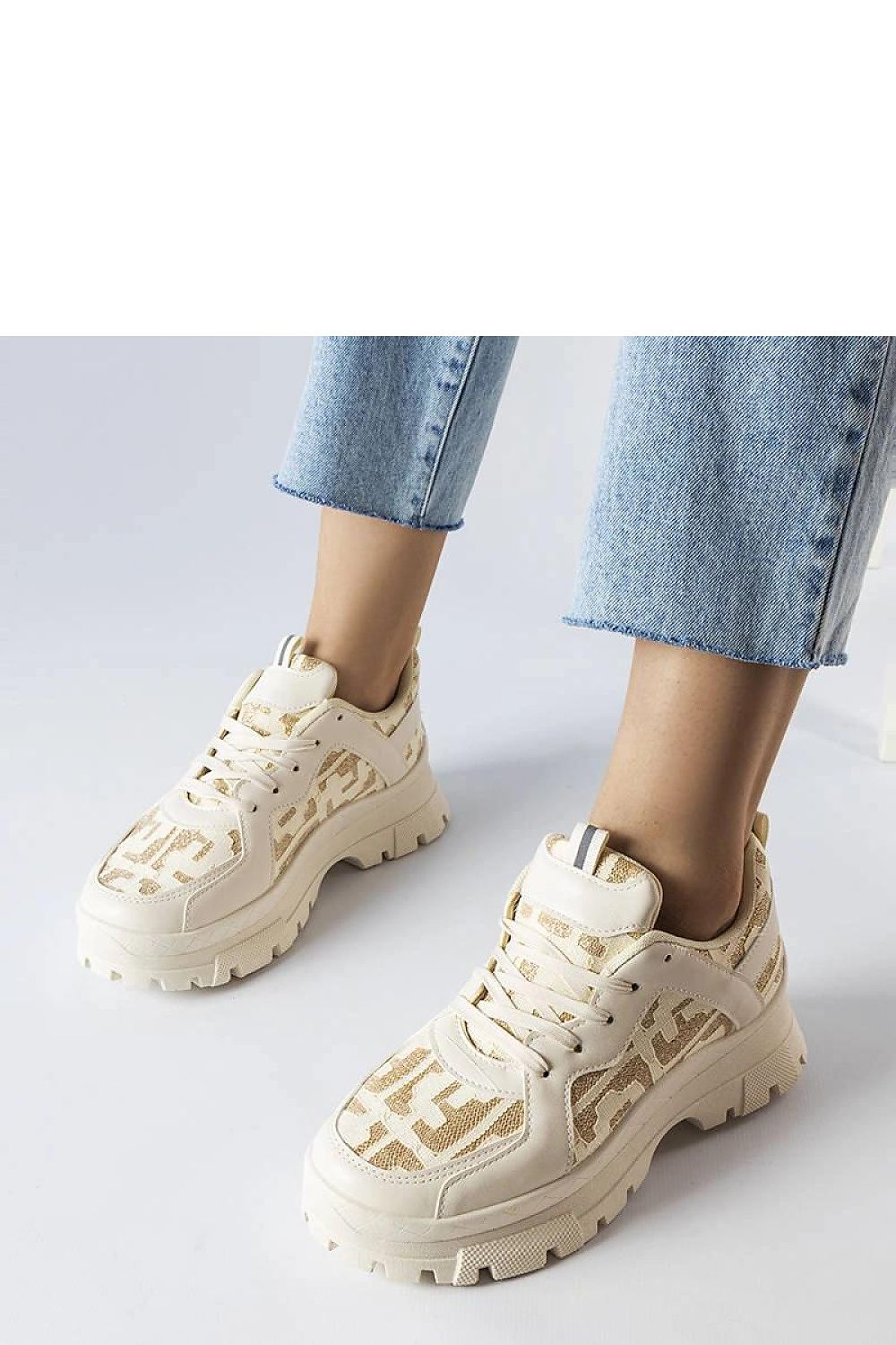   Beżowe masywne sneakersy Brunswick - Solea 