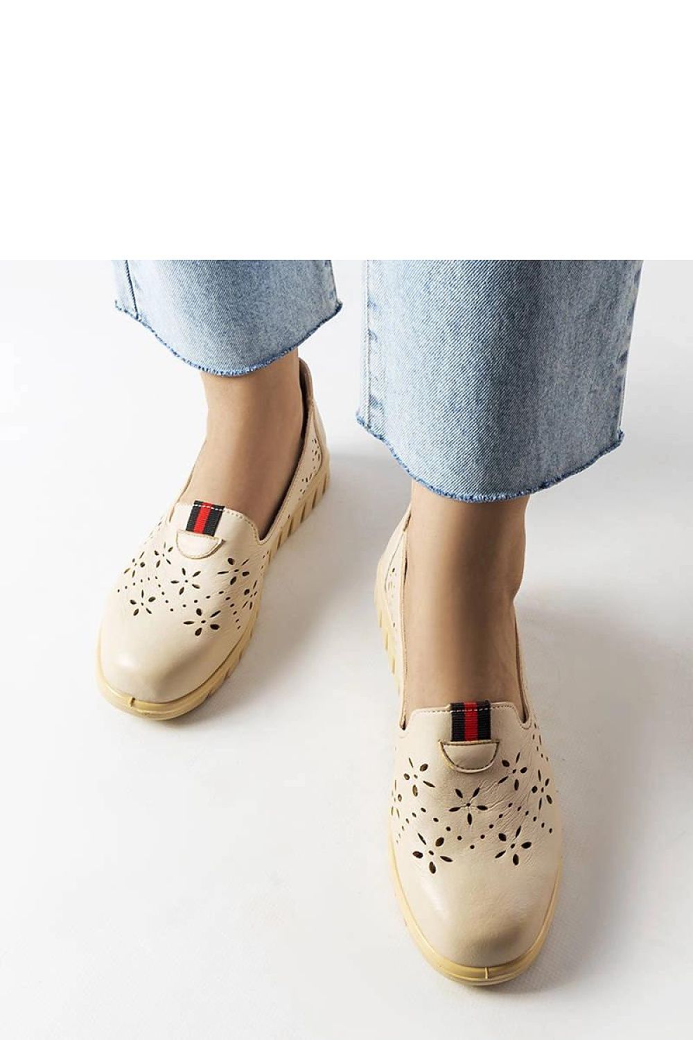   Beżowe lekkie mokasyny Joli - Solea 