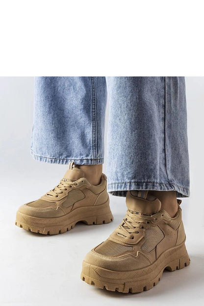   Ciemnobeżowe buty sportowe damskie Mikeladze - Solea 