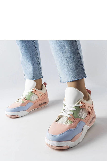   Różowe sneakersy z łączonych materiałów Malas - Solea 