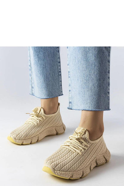   Jasnobeżowe sportowe sneakersy Élodie - Solea 