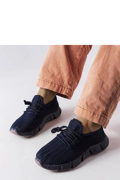   Granatowe sportowe sneakersy Élodie - Solea 