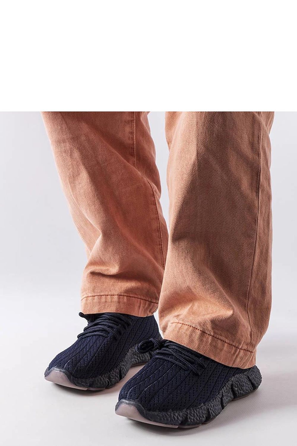   Granatowe sportowe sneakersy Élodie - Solea 