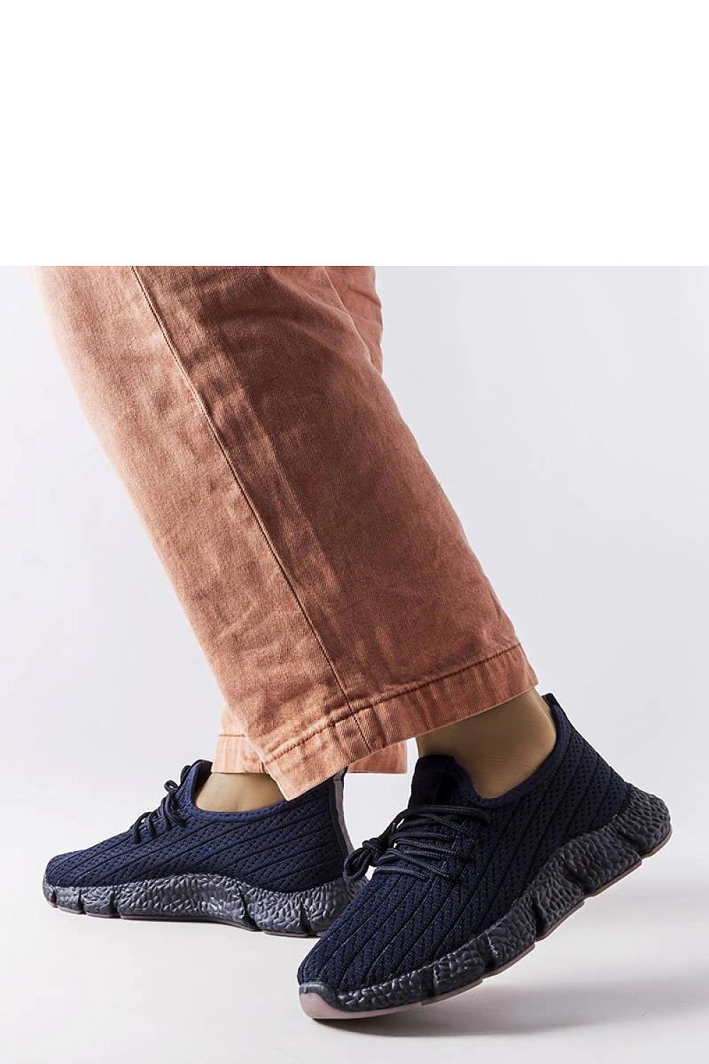   Granatowe sportowe sneakersy Élodie - Solea 