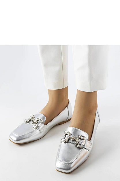   Srebrne mokasyny z cyrkoniami Marechal - Solea 