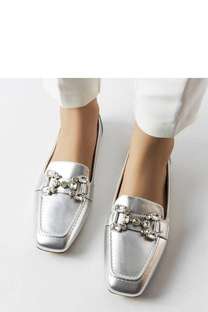   Srebrne mokasyny z cyrkoniami Marechal - Solea 