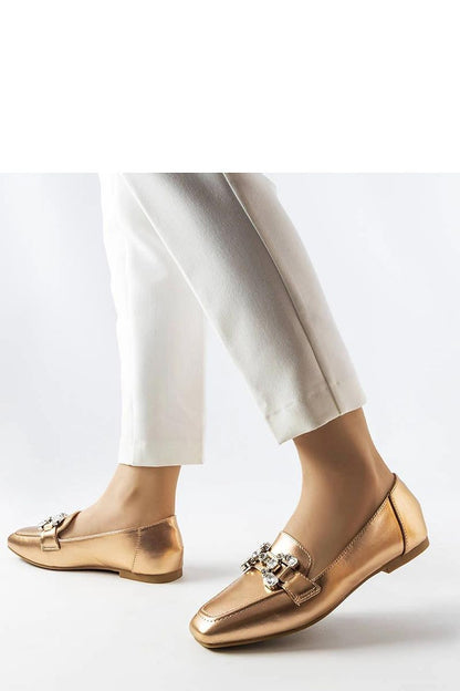   Różowo-złote mokasyny z cyrkoniami Marechal - Solea 