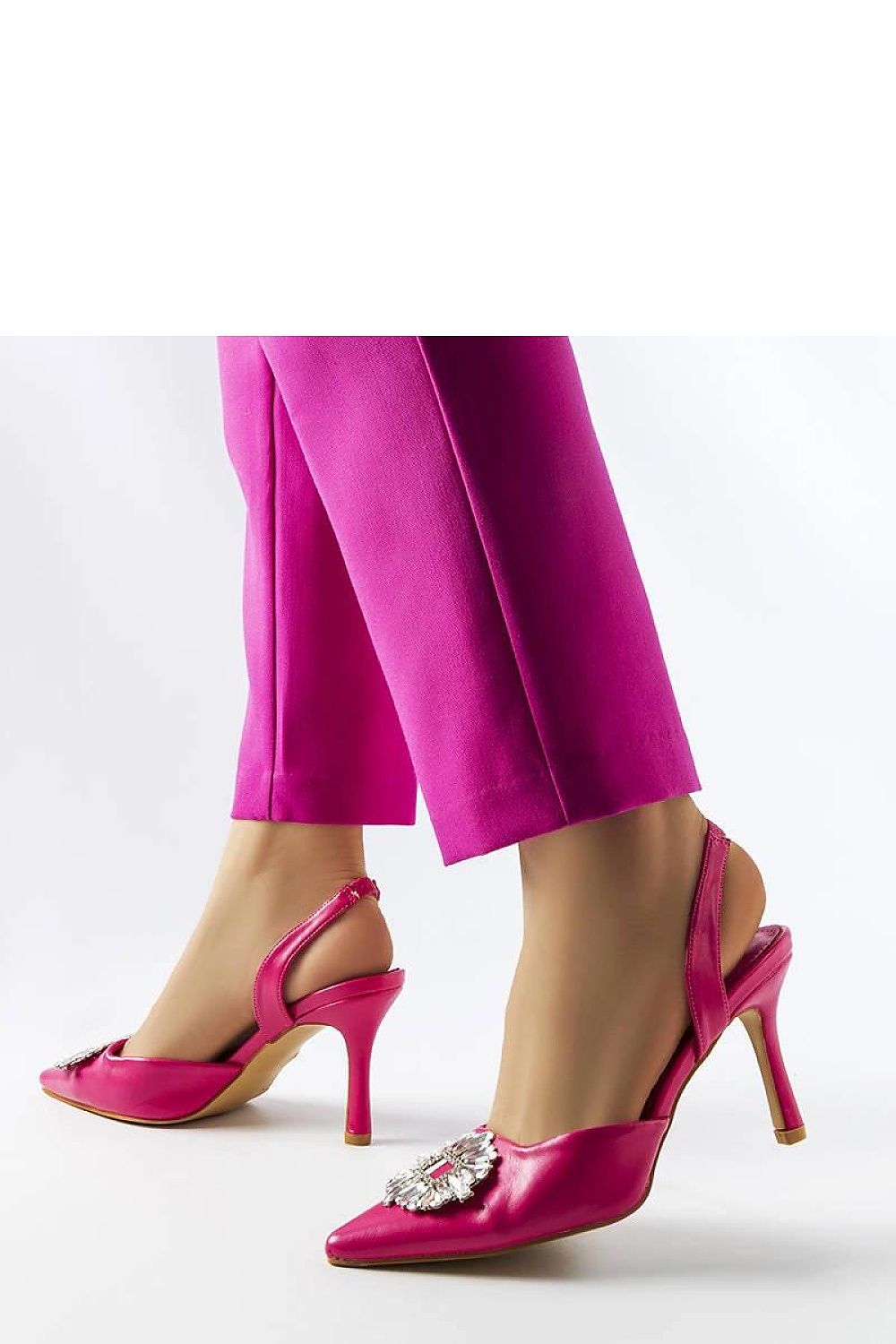   Różowe szpilki z cyrkoniami Mo?se - Solea 