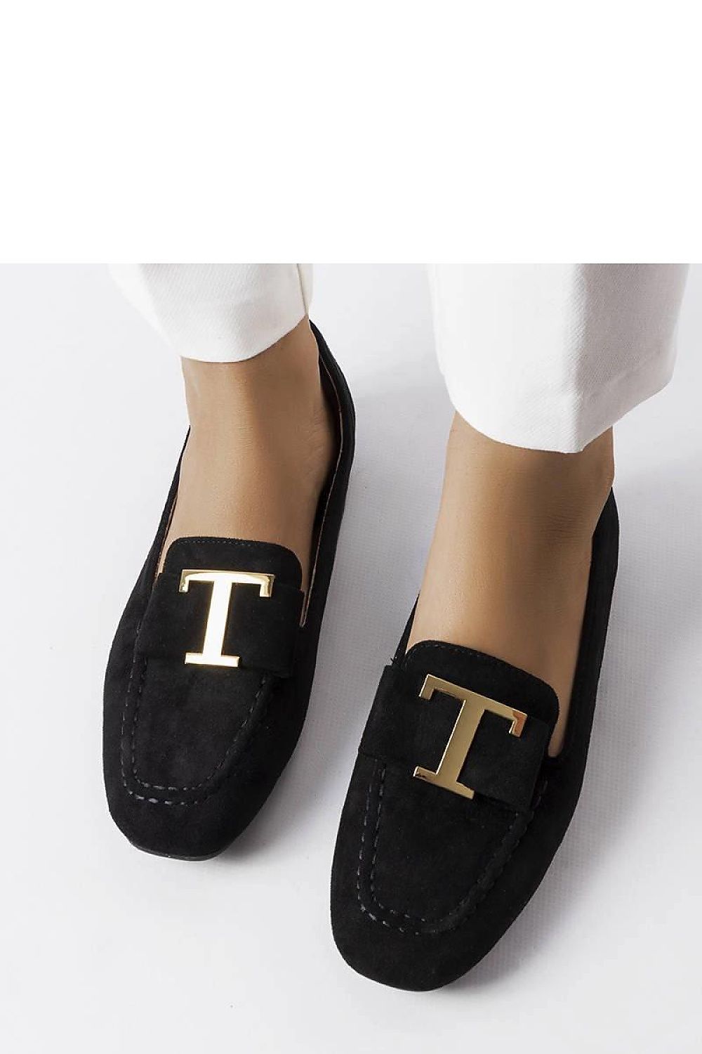   Czarne mokasyny z eko-zamszu Adéla?de - Solea 