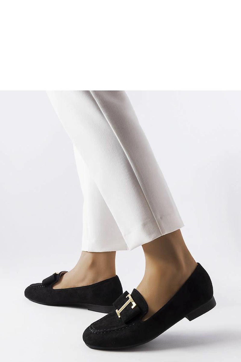   Czarne mokasyny z eko-zamszu Adéla?de - Solea 