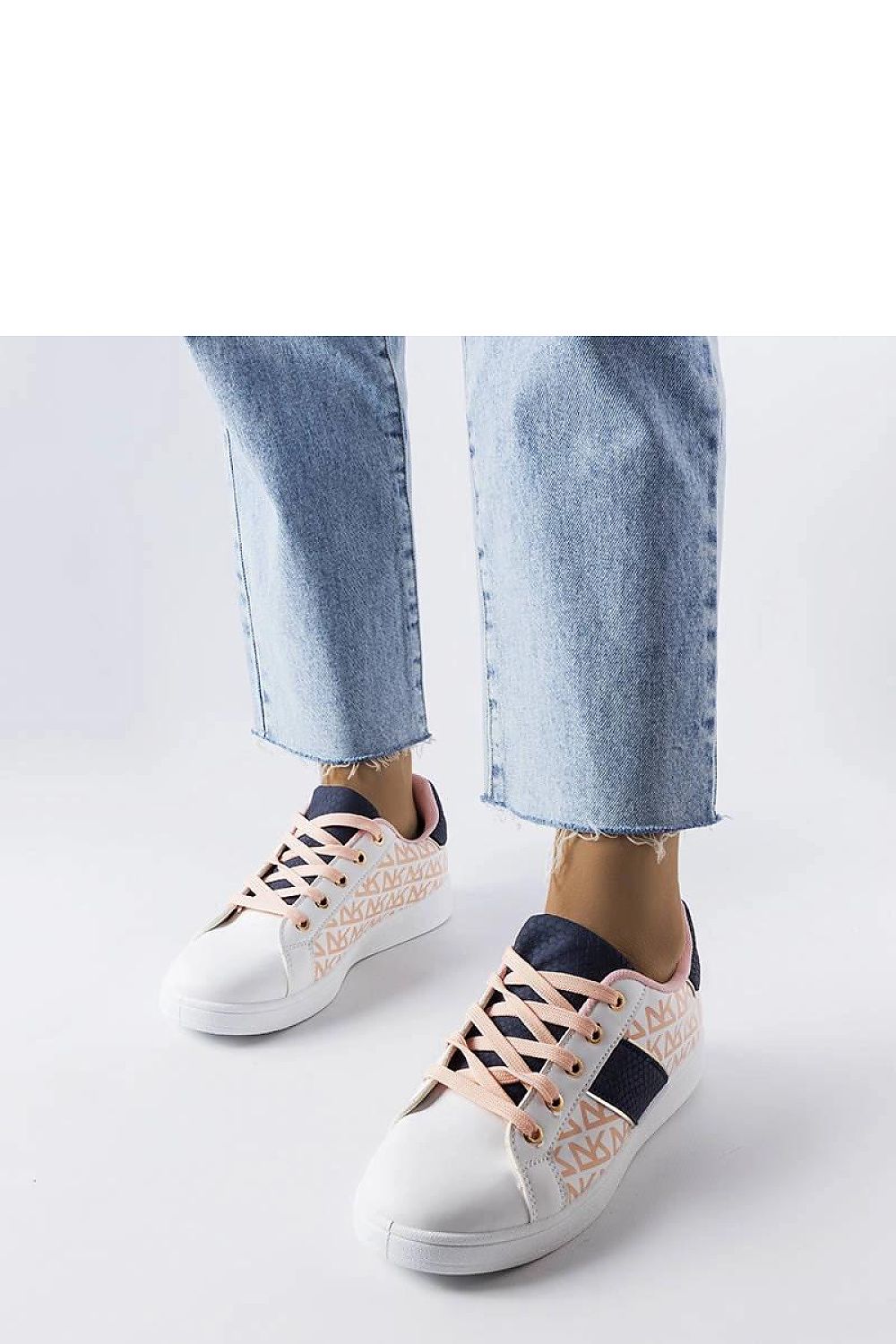   Białe sneakersy z kolorowymi wstawkami Kessla - Solea 