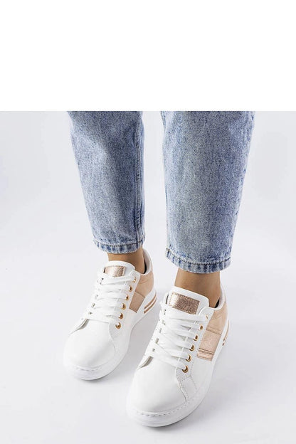   Białe sneakersy z różowymi wstawkami Deans - Solea 