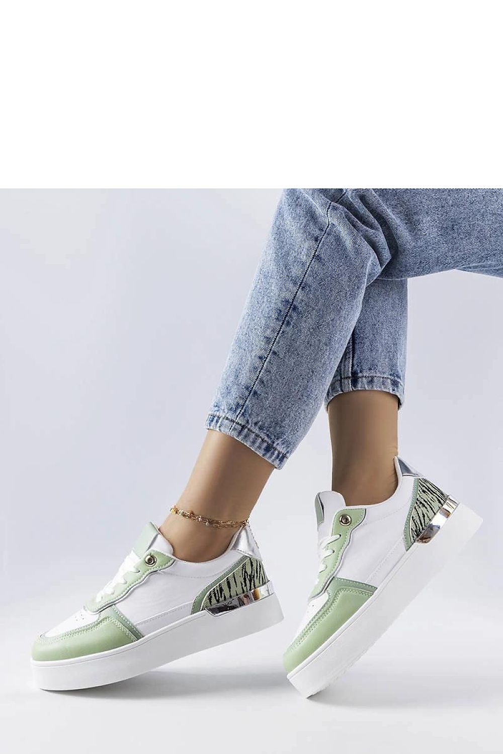   Zielone sneakersy na platformie Tooele - Solea 