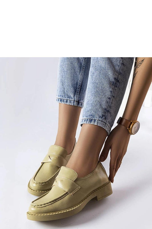   Zielone eleganckie mokasyny Élodie - Solea 