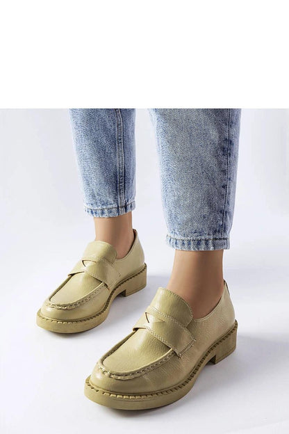   Zielone eleganckie mokasyny Élodie - Solea 