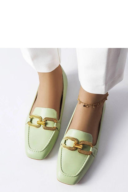   Zielone mokasyny z klamerką Rousseau - Solea 